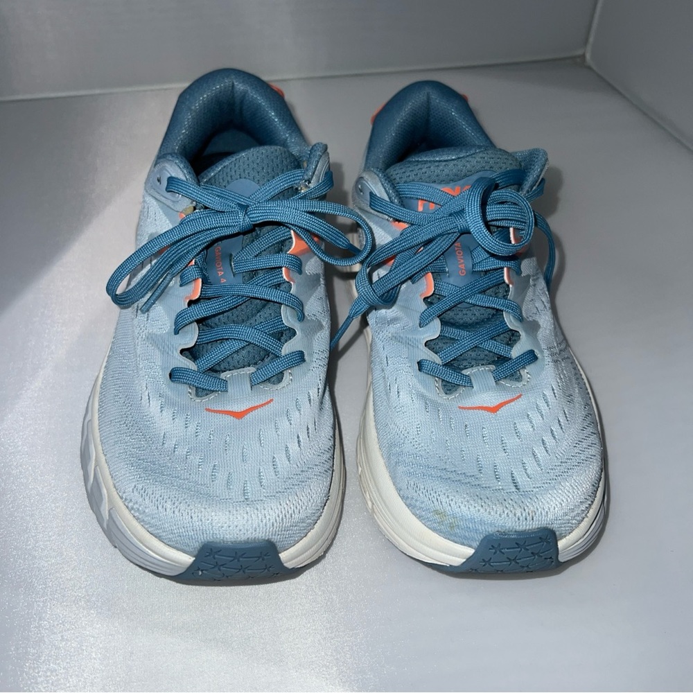 Hoka One One Gaviota 4 running shoes- Blue fog-size 7.5B